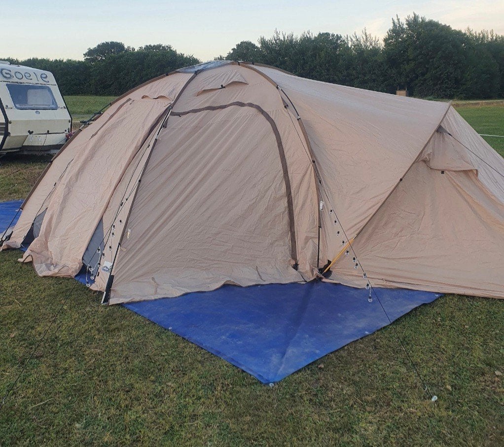 4-persoons tent van De Vrijbuiter, Caravans en Kamperen, Tenten, Ophalen of Verzenden, Gebruikt, Tot en met 6