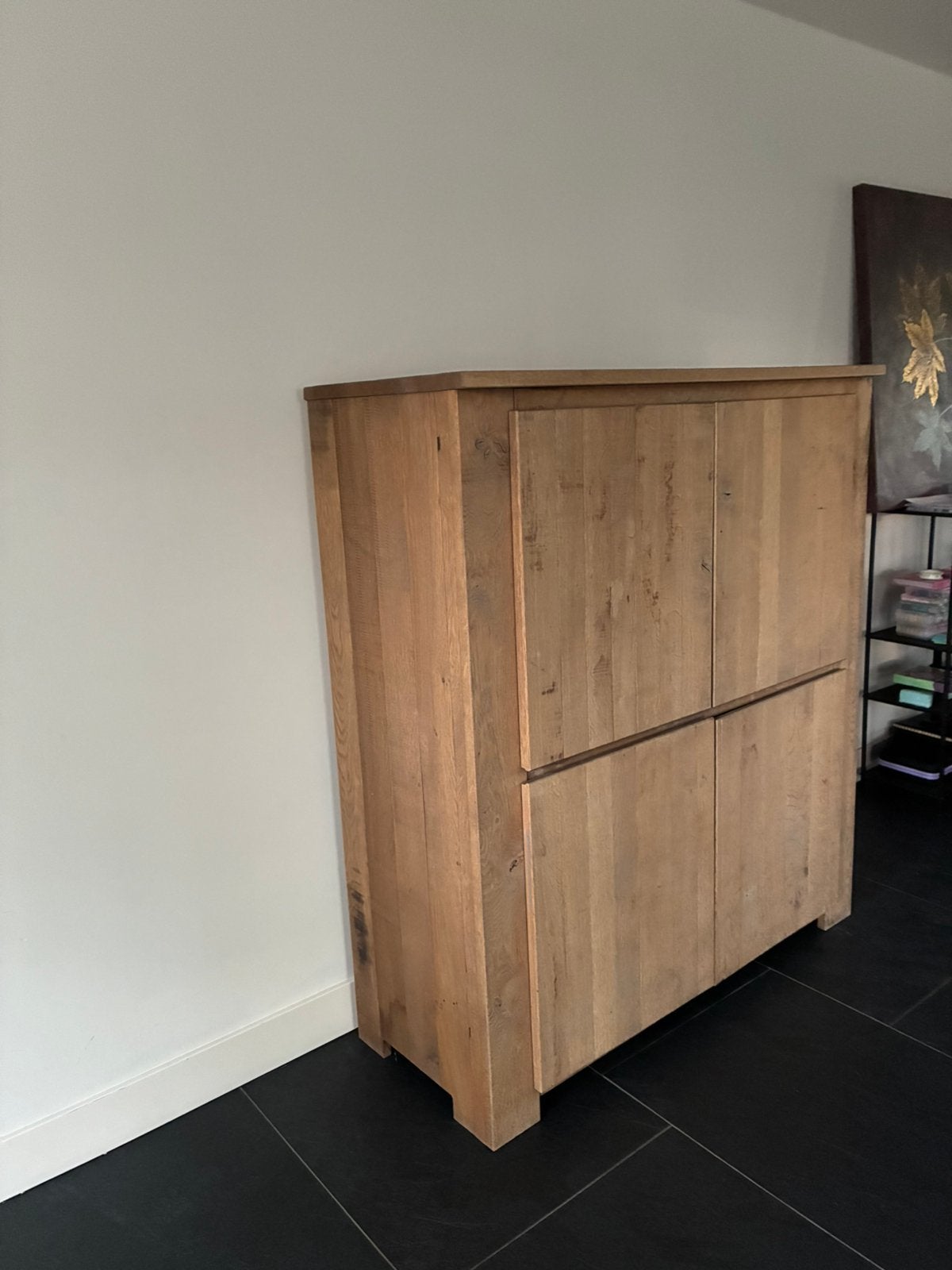 Mooie massieve kast 130 breed, Ophalen, Zo goed als nieuw, 25 tot 50 cm, Minder dan 150 cm