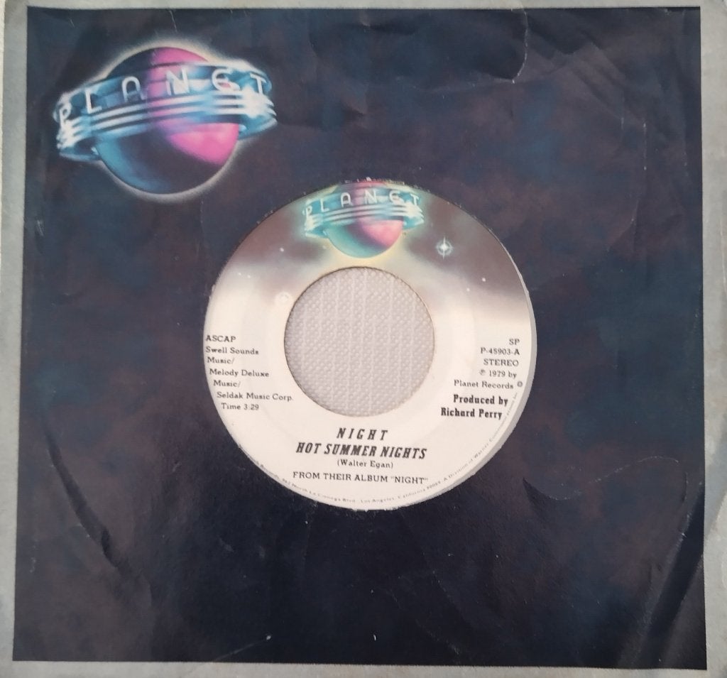 Night - Hot summer nights, 7 inch, Zo goed als nieuw, Pop, Overige typen