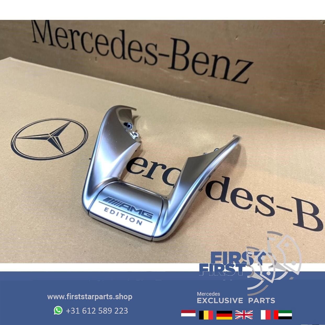 Mercedes ORIGINEEL STUUR AMG EDITION 1 LOGO A45 C43 C63 CLA4, Gebruikt, -, Ophalen of Verzenden, -