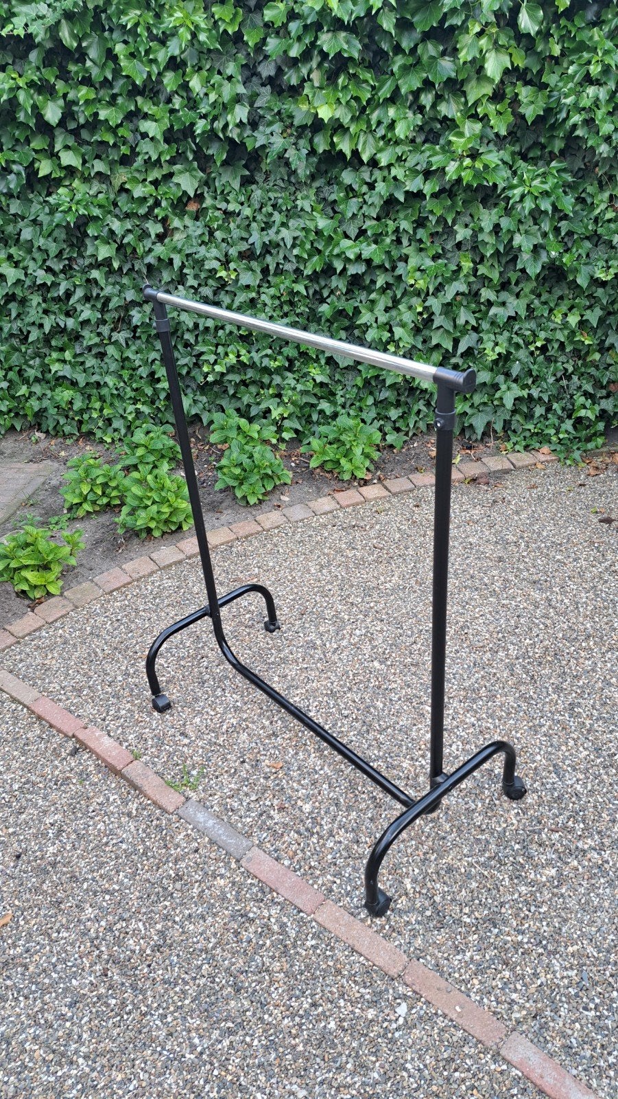 Kledingrek op wielen - zwart - 4 stuks, Ophalen, Met wielen, Gebruikt