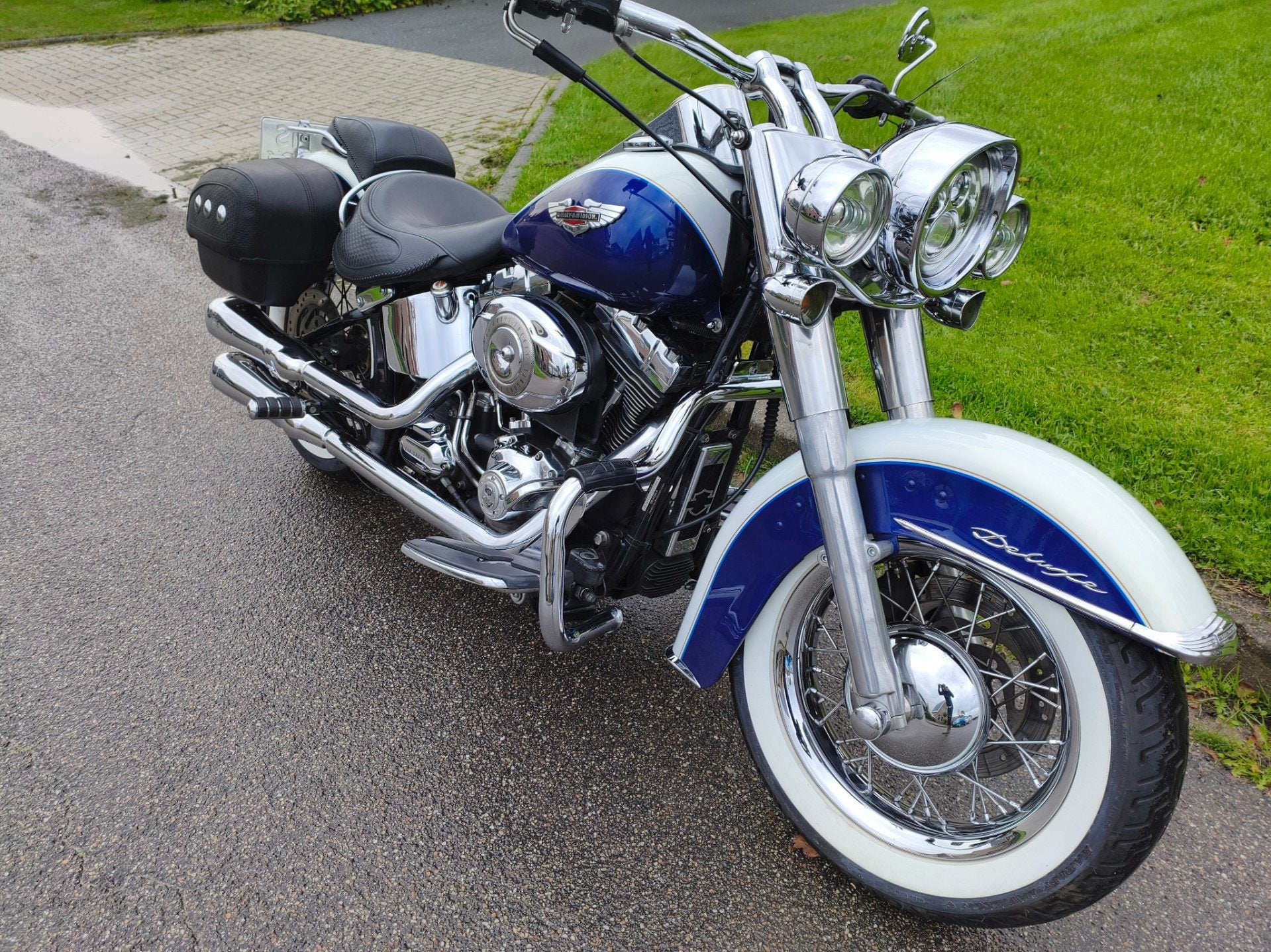 Harley Davidson Chopper 96 FLSTN Softail Deluxe org NL 5hd, Motoren, Chopper, Meer dan 35 kW, Handgeschakeld, 1584 cc
