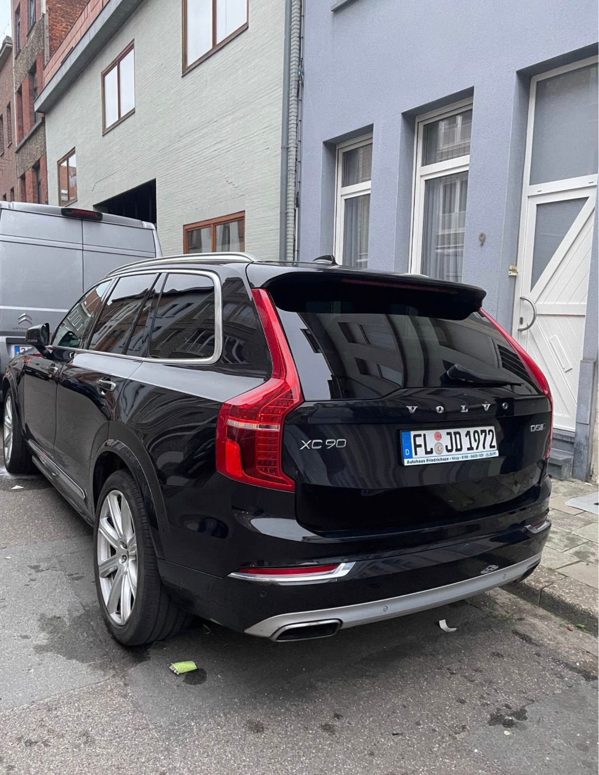 Volvo xd90 diesel Duits kenteken, Beige, Blauw, Leder, Particulier