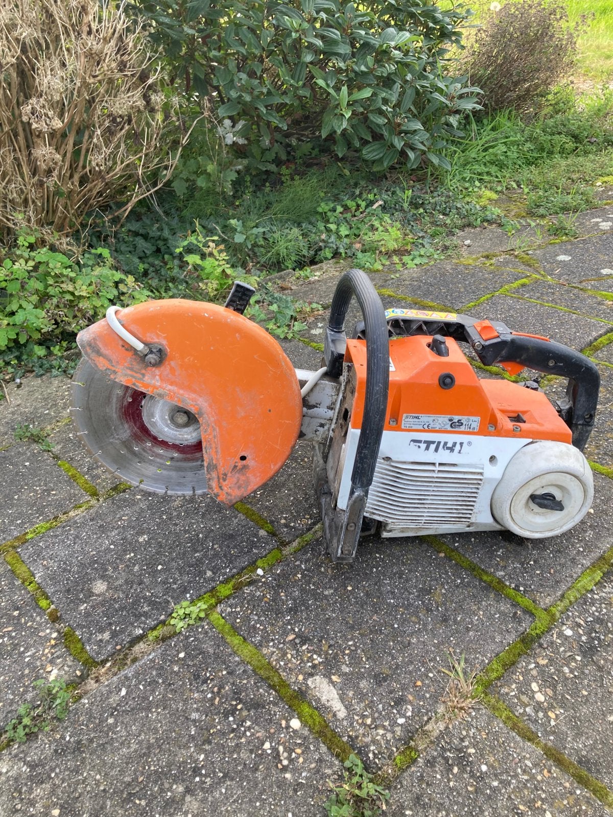 Stihl ts460 bandenzaag, Ophalen, Zo goed als nieuw, 1000 watt of meer, Overige typen