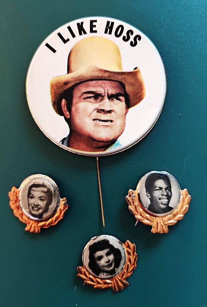Speldjes filmsterren - Bonanza - Lloyd Price - June Christy, Verzamelen, Verzenden, Gebruikt, Overige onderwerpen
