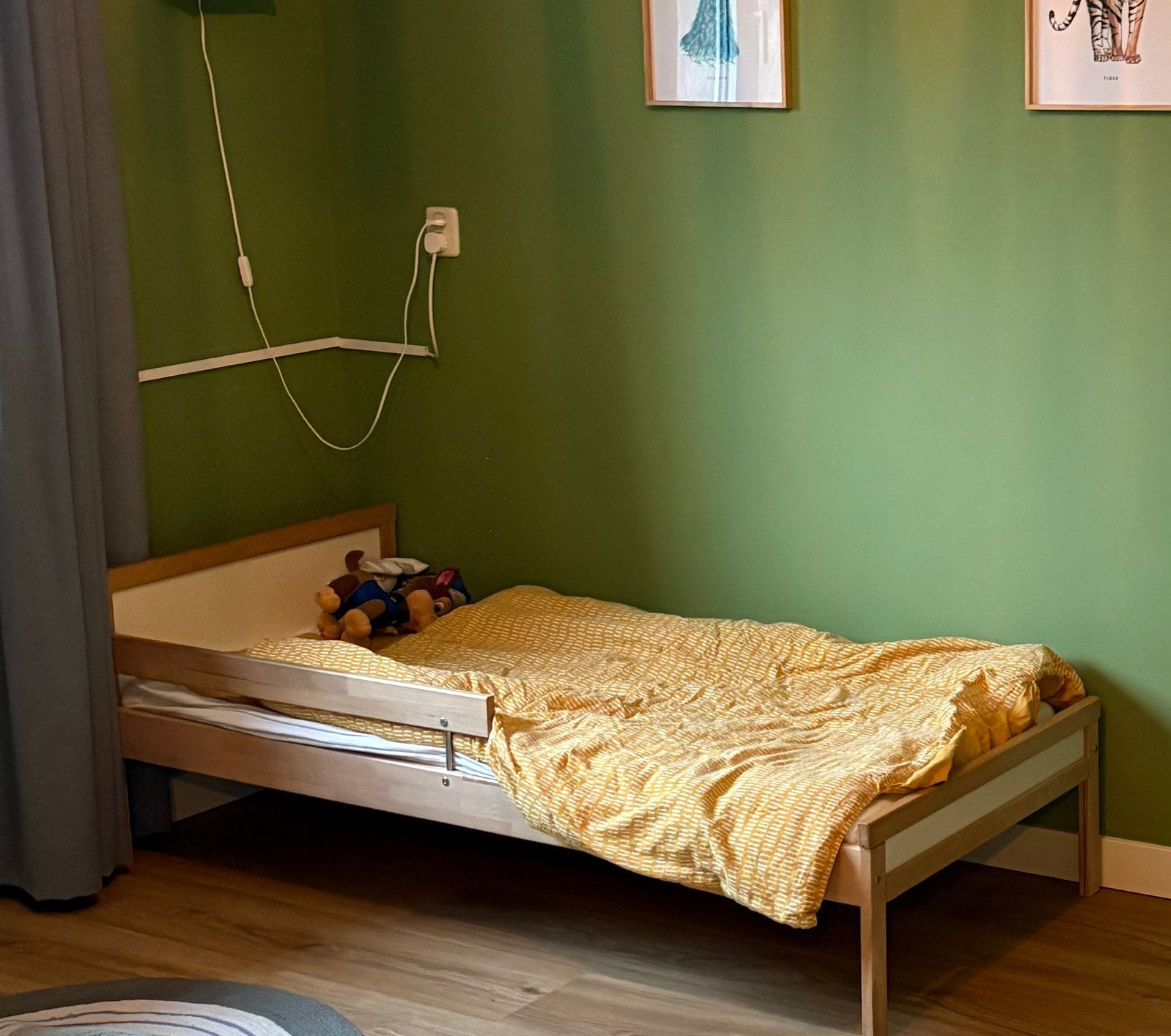 Peuterbed ikea Sniglar, Ophalen, 70 tot 85 cm, 140 tot 160 cm, Zo goed als nieuw