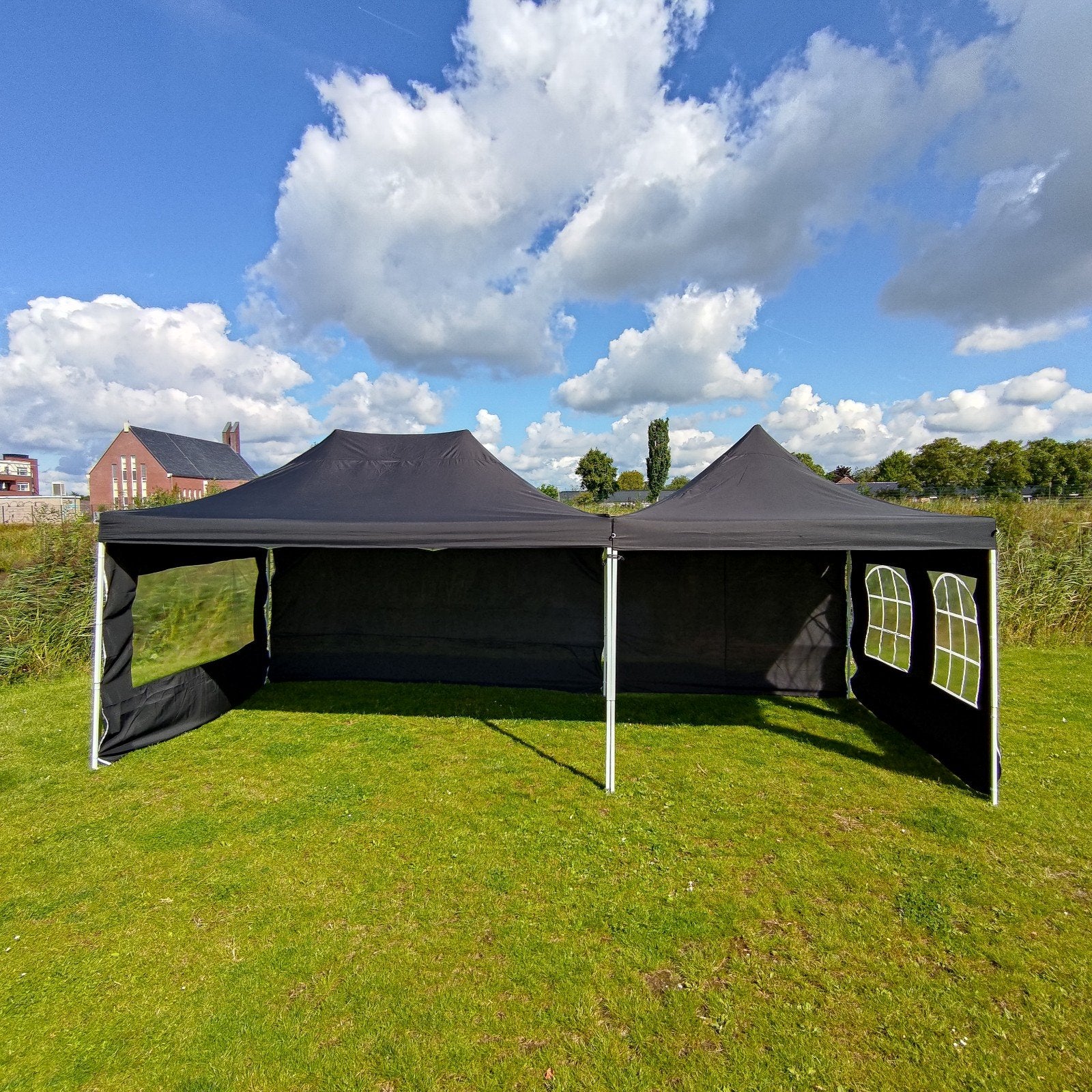 easy up Partytent TE HUUR 7.5M x 3M, Ophalen of Verzenden, Zo goed als nieuw, Overige