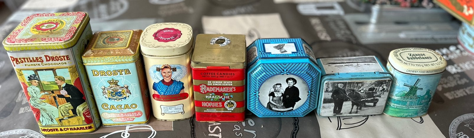 Partij met diverse vintage blikken, Ophalen, Gebruikt, Overige