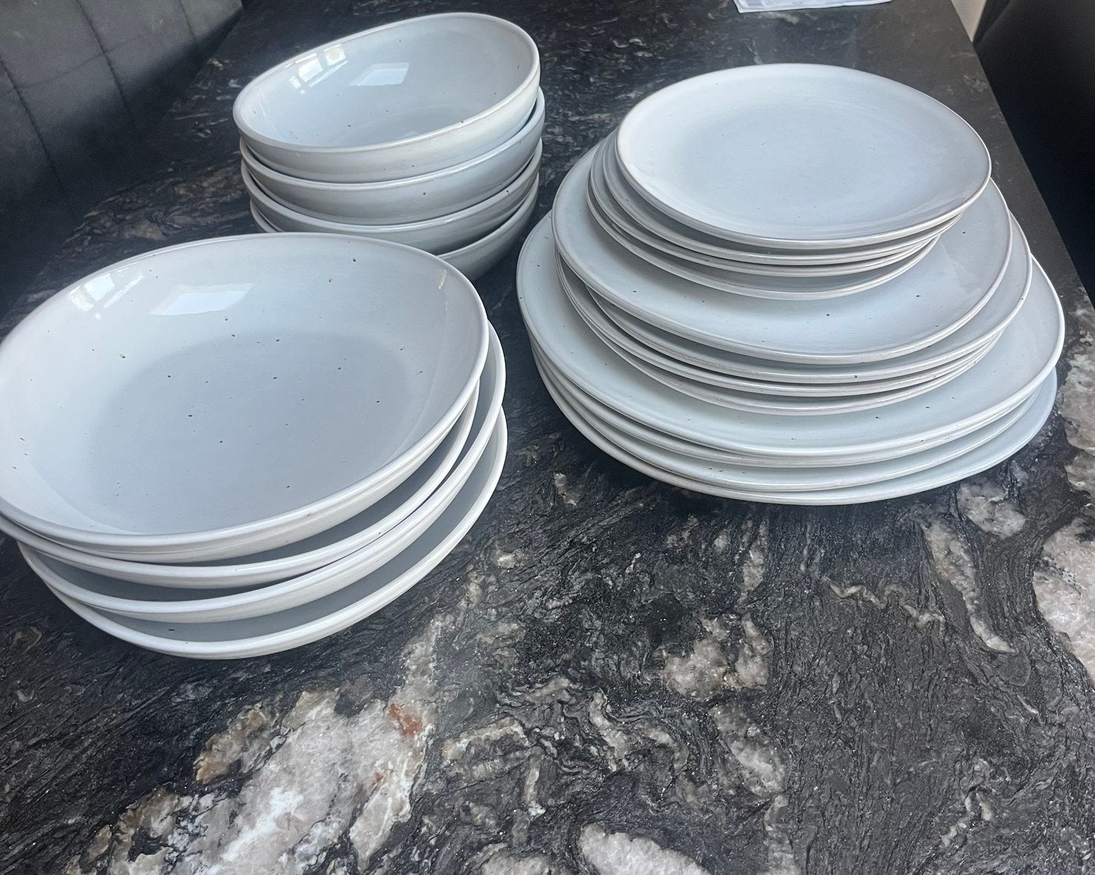 Servies set zo goed als nieuw, Ophalen