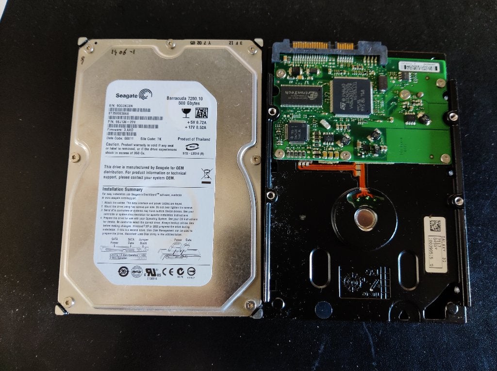 2 X Seagate Barracuda 7200,10 - 500GB SATA [HDD-1406] 25-8, Computers en Software, Harde schijven, Ophalen of Verzenden, Gebruikt