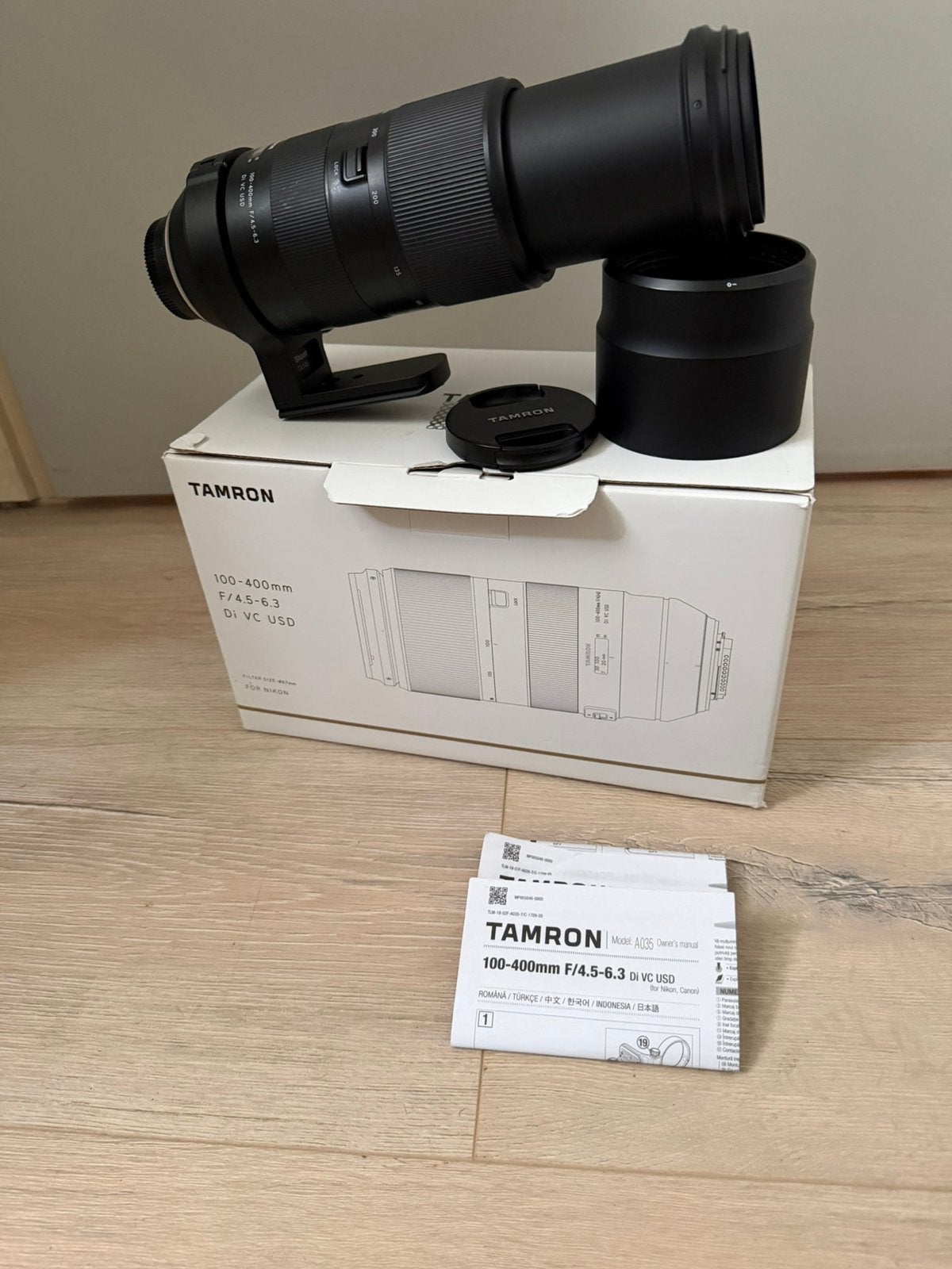 tamron 100x400  voor nikon, Audio, Tv en Foto, Optische apparatuur | Telescopen, Ophalen of Verzenden, Zo goed als nieuw, Minder dan 80 mm