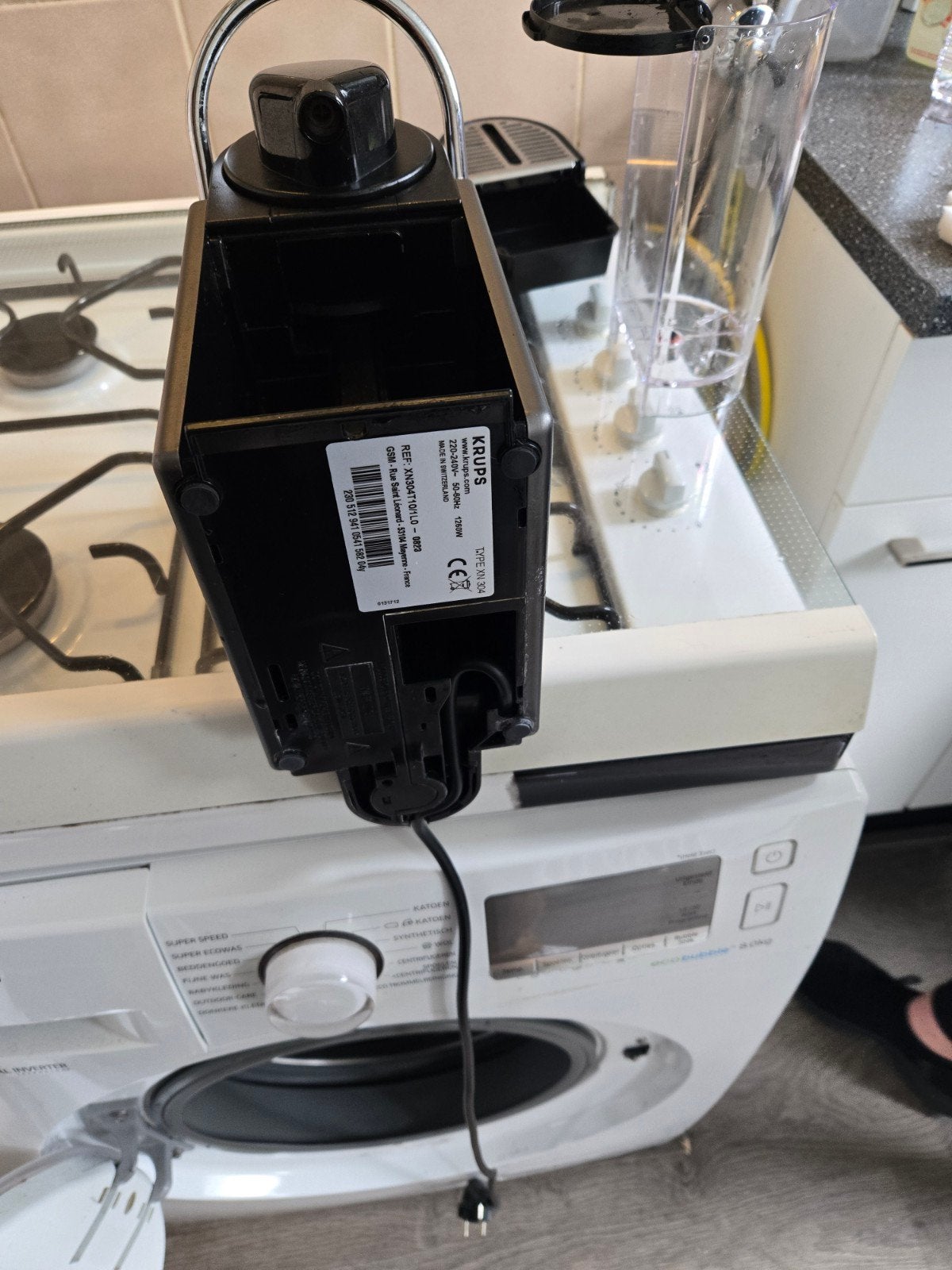 Krups Nespresso XN304T Pixie Koffiezetapparaat, Gebruikt, Espresso apparaat, Ophalen of Verzenden, 1 kopje