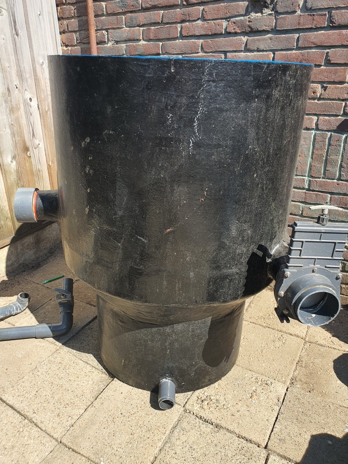 voorfilter / filtervat met afsluiter, Ophalen, Gebruikt