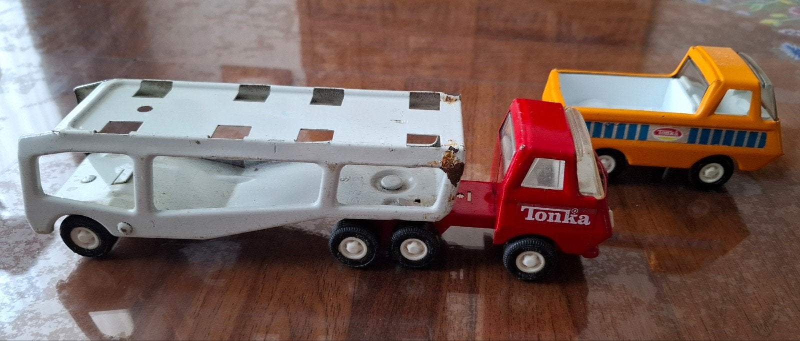 Tonka speelgoedtruck en vrachtwagen -, Ophalen of Verzenden, Gebruikt