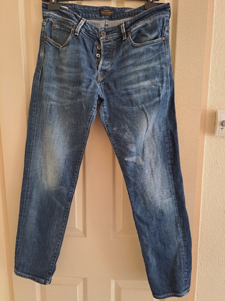 Spijkerbroek maat 33/32, Blauw, Ophalen of Verzenden, W33 - W34 (confectie 48/50), Gedragen