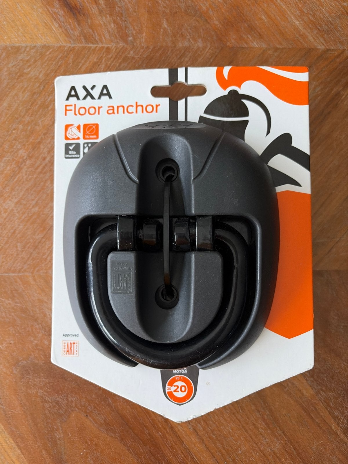 AXA Floor Anchor - ART2 Gekeurd Vloeranker/Muuranker, Fietsen en Brommers, Ophalen of Verzenden, Nieuw, Overige fietssloten