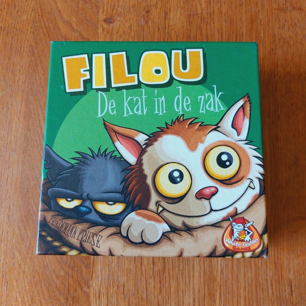 White Goblin Games Filou: De Kat in de Zak Gezelschapsspel, Een of twee spelers, Ophalen of Verzenden, Zo goed als nieuw, White goblin games