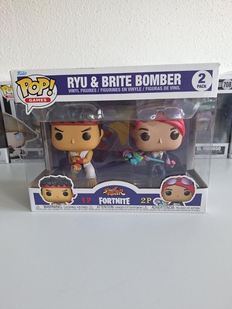 Funko Pop! Ryu & Brite Bomber 2-Pack, Ophalen of Verzenden, Zo goed als nieuw