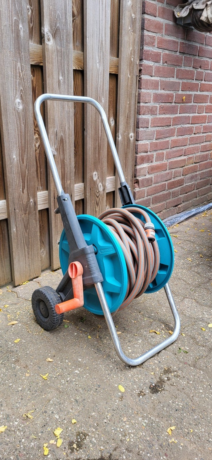 Gardena slanghaspel 15m, Ophalen of Verzenden, Gebruikt