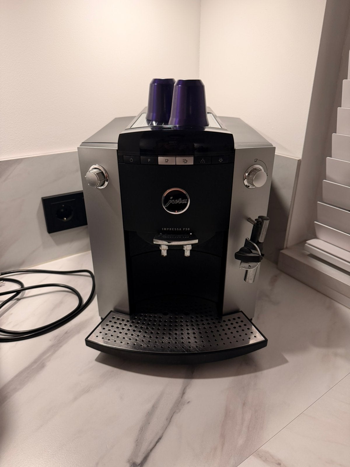Jura impressa F50, Ophalen, Gebruikt, Koffiemachine, Koffiebonen