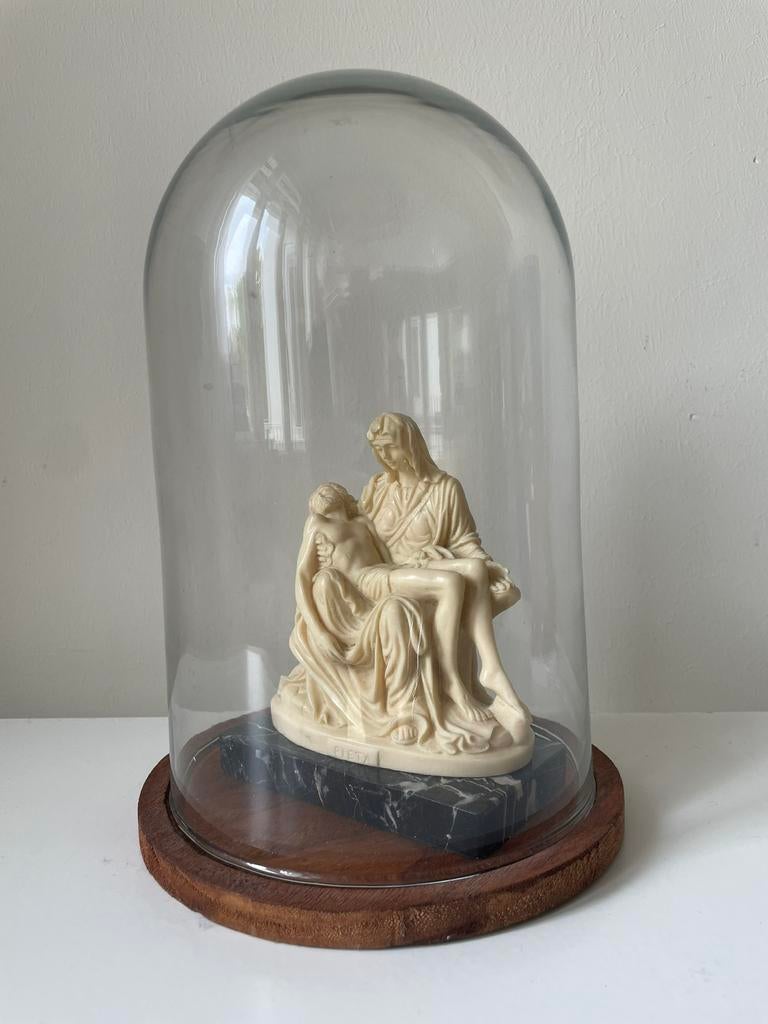 Vintage miniatuur van Pieta, (Michelangelo) G. Ruggeri 1957, Antiek en Kunst, Antiek | Religie, Ophalen of Verzenden