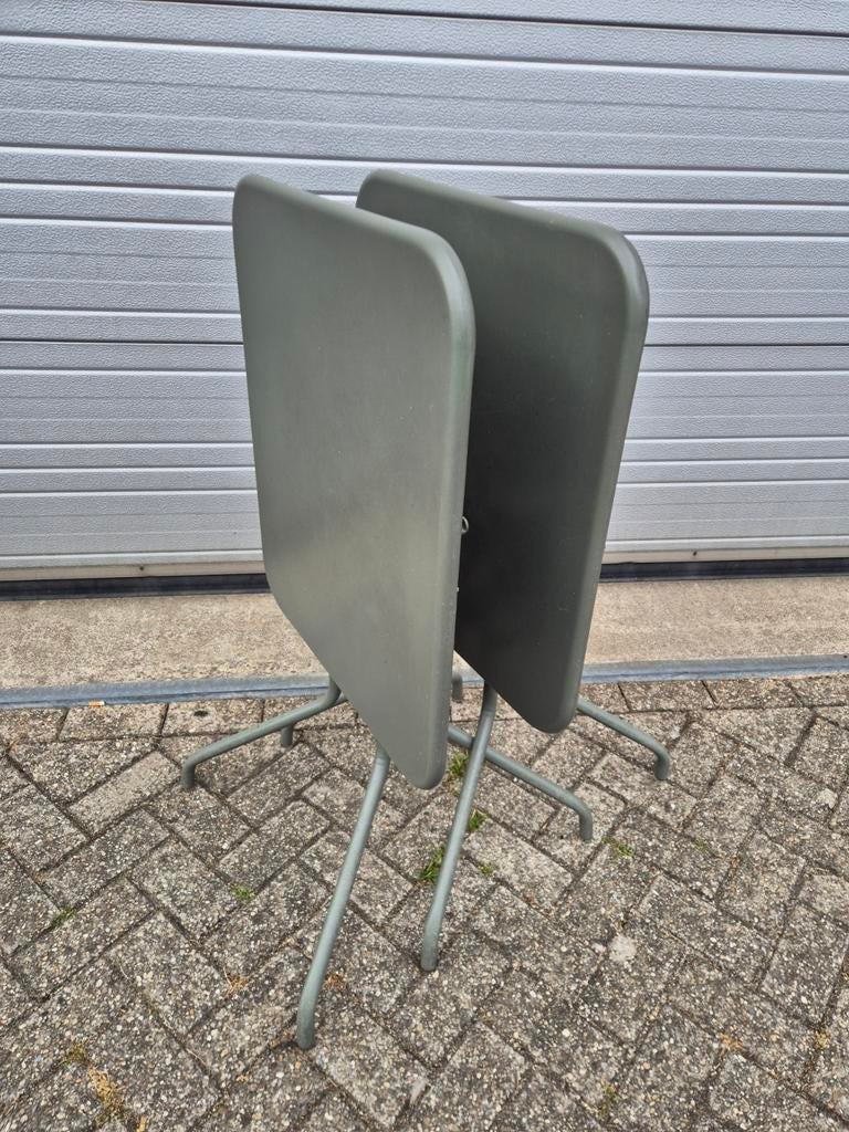Gebruikte fermob petale tafels 60x70 rozemarijn, Ophalen of Verzenden, Nieuw, Rechthoekig
