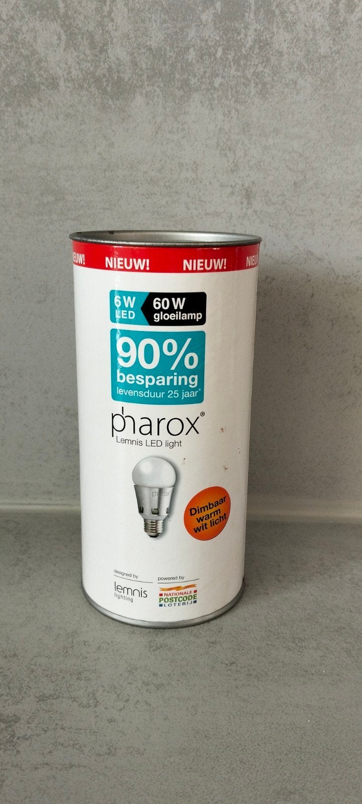 Pharox Lemnis LED Lamp Dimbare 6W (60W equivalent) E27, Ophalen of Verzenden