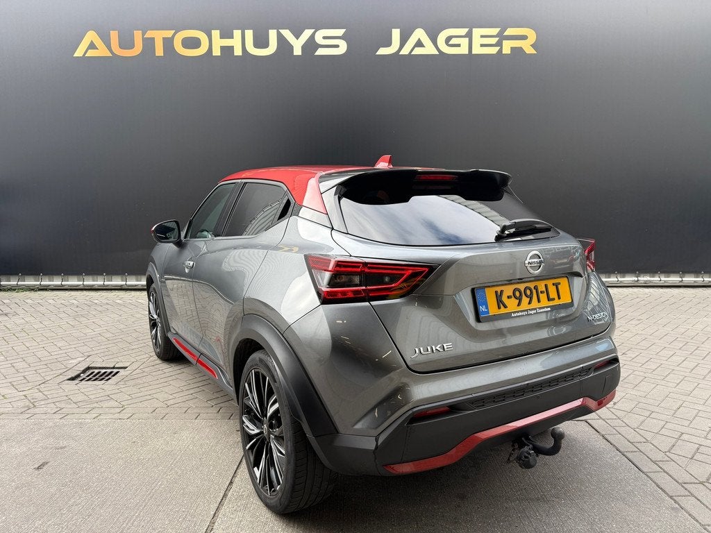 Nissan Juke 1.0 DIG-T N-Design Bose Leer Automaat 360 Sport+, Auto's, Nissan, Bedrijf, 19 km/l, 3 cilinders, SUV of Terreinwagen