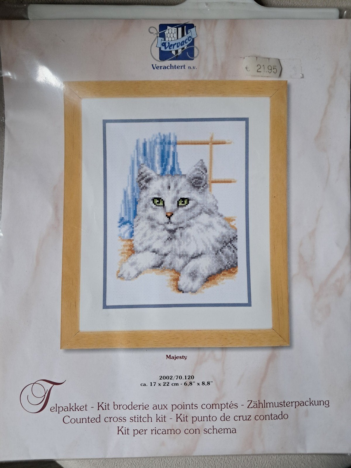 Verachtert Borduurpakket "Majesty" Kat - Nieuw, Ophalen of Verzenden, Nieuw, Handborduren, Borduurpakket
