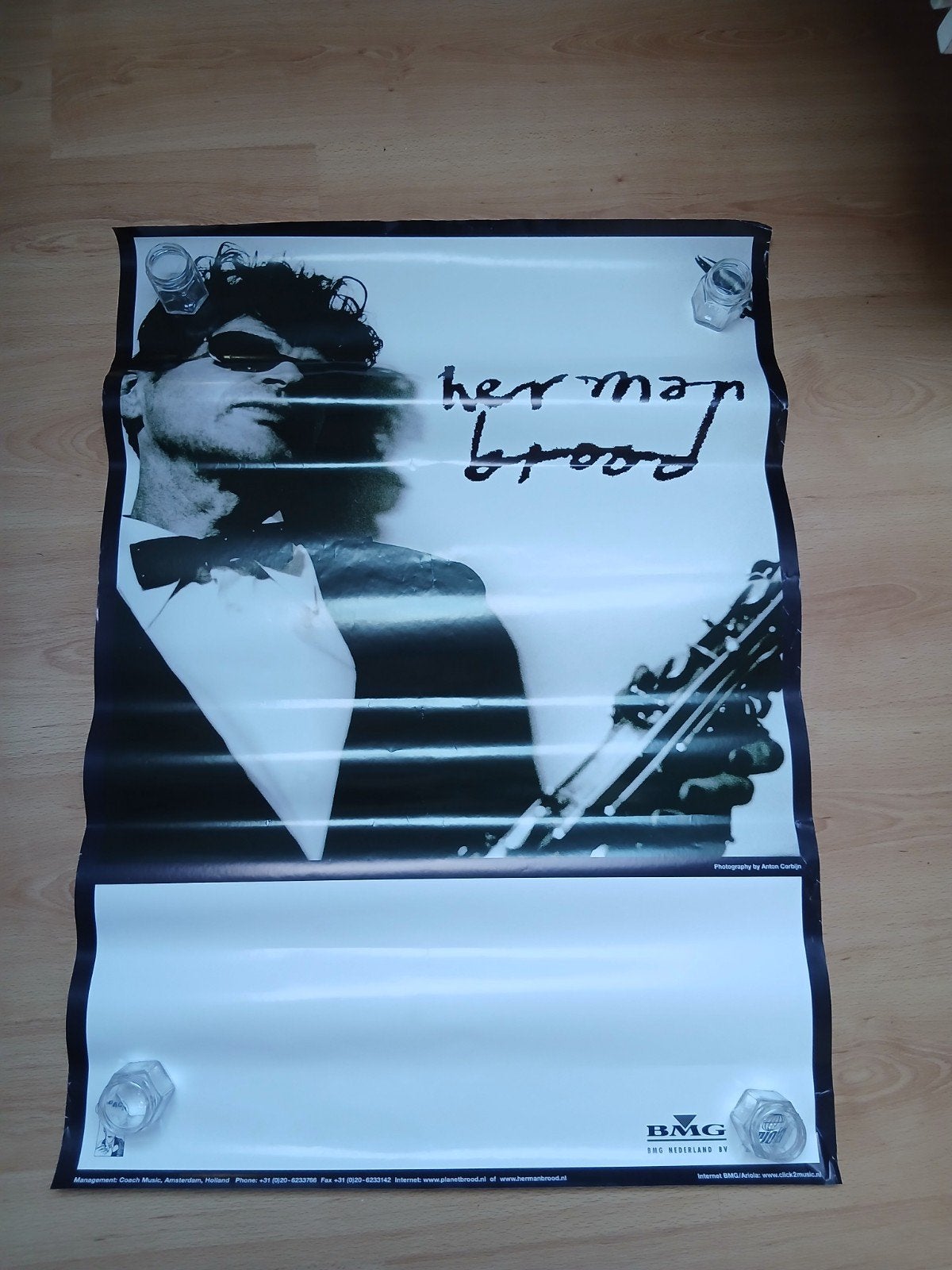 Poster Herman Brood, Ophalen of Verzenden, Zo goed als nieuw, A1 t/m A3, Film en Tv