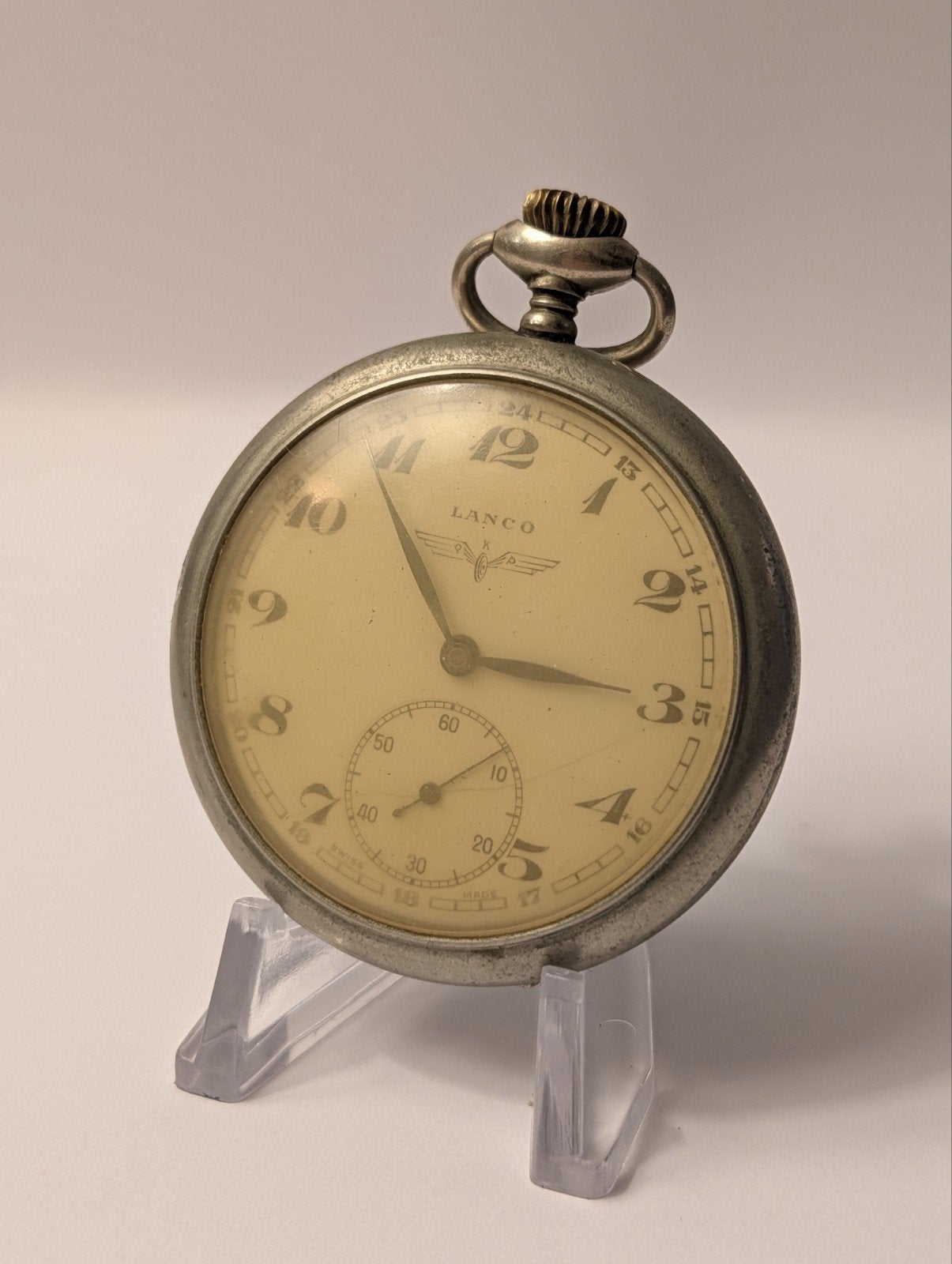Lanco Zakhorloge - Poolse Spoorwegen, Overige merken, Zakhorloge, Staal, 1930 tot 1960
