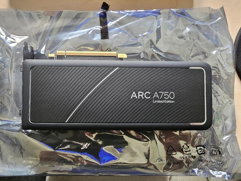Grafische kaart Intel 8GB D6 ARC A750, Ophalen, Gebruikt, GDDR6, PCI-Express 4