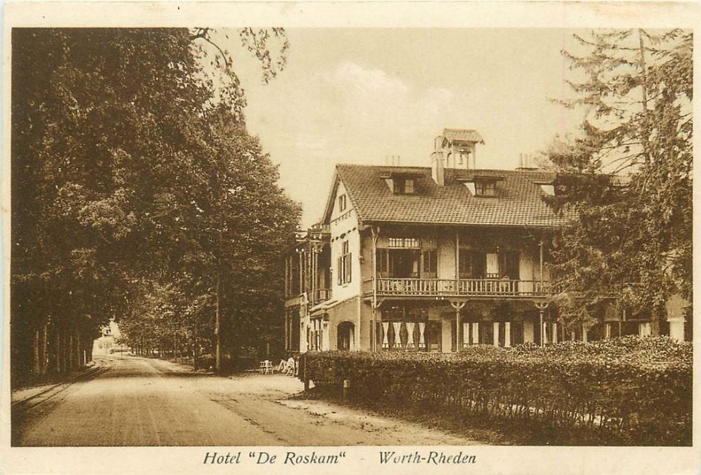 701-405-039 Worth Rheden Hotel De Roskam, Verzamelen, Verzenden, Voor 1920, Gelderland