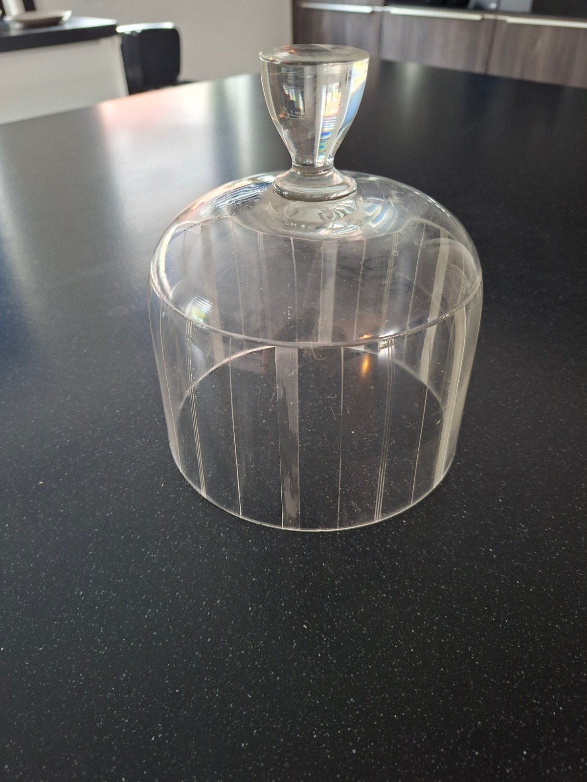 Glazen stolp met handvat, Antiek en Kunst, Ophalen of Verzenden