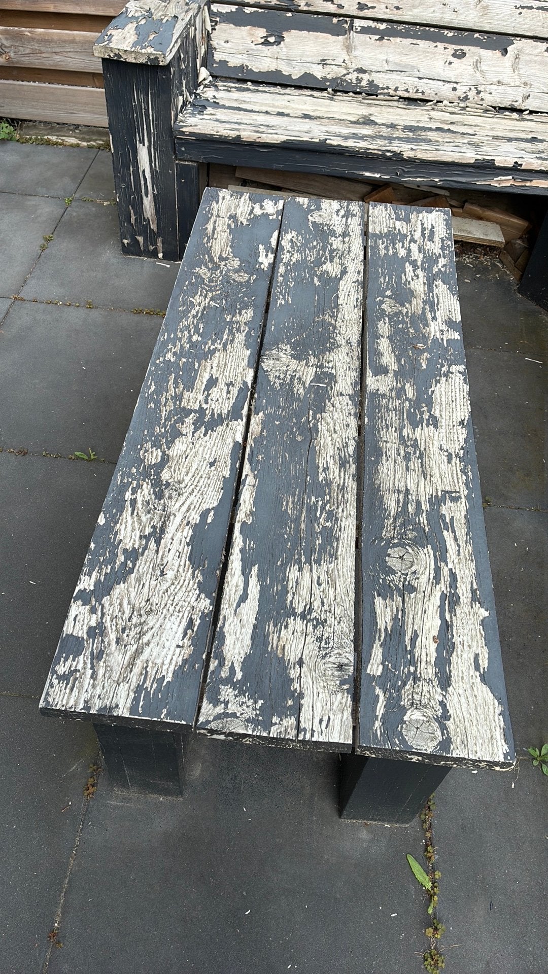 Houten Tuinset sneek, Ophalen, Gebruikt, Hout