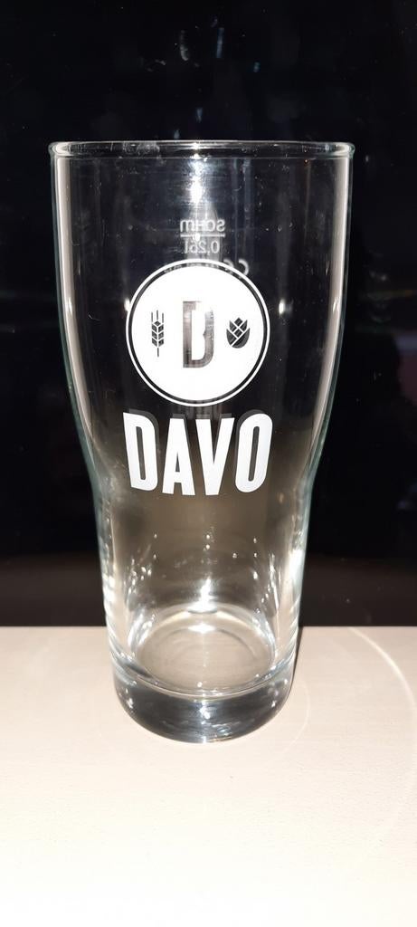 Davo bierglas - Nieuw!, Ophalen, Nieuw, Glas of Glazen, Overige merken