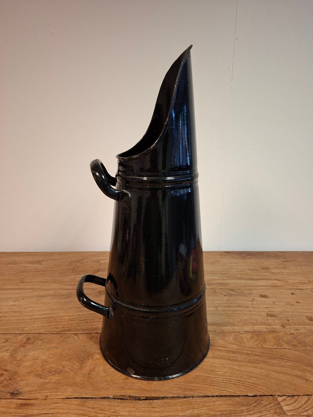 Antieke kolenkit - Zwart geëmailleerd, Ophalen of Verzenden