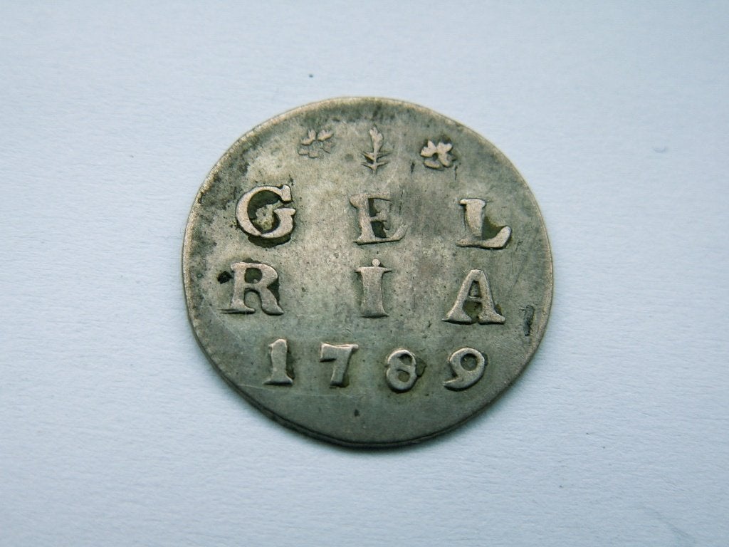GELDERLAND.  Dubbele Wapenstuiver - 1789, Vóór koninkrijk, Verzenden, Zilver, Overige waardes