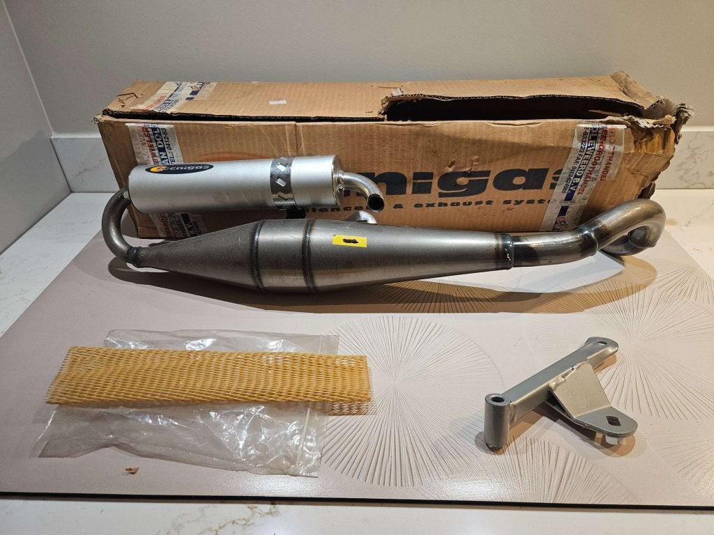 Uitlaat Technigas NEXT Aprilia Suzuki Morini Nieuw in doos, Niet ingevuld, Nieuw, Uitlaat, Ophalen of Verzenden