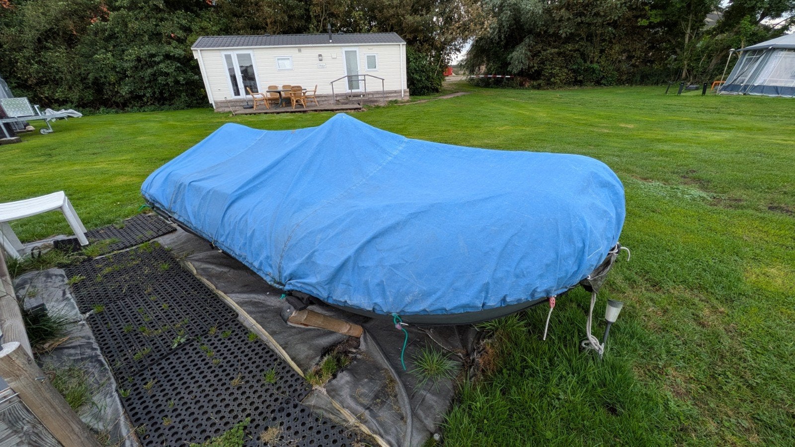 Dekzeil,dekkleed rubberboot 3,5 tot 3,8 meter, Watersport en Boten, Accessoires en Onderhoud, Ophalen of Verzenden, Gebruikt, Overige typen