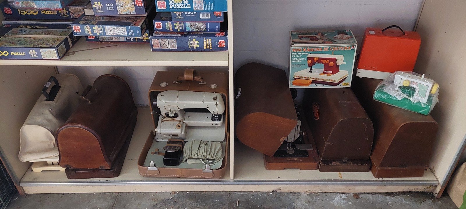 Diverse naaimachines, waaronder Singer en Zettler, Hobby en Vrije tijd, Ophalen of Verzenden, Gebruikt, Naaimachine, Singer