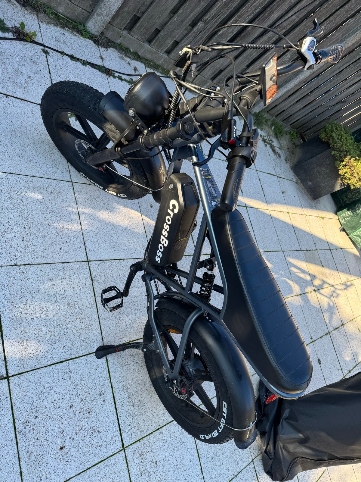 CrossBoss E-bike Fatbike - Zo goed als nieuw, Zo goed als nieuw, Minder dan 47 cm, 50 km per accu of meer, Ophalen