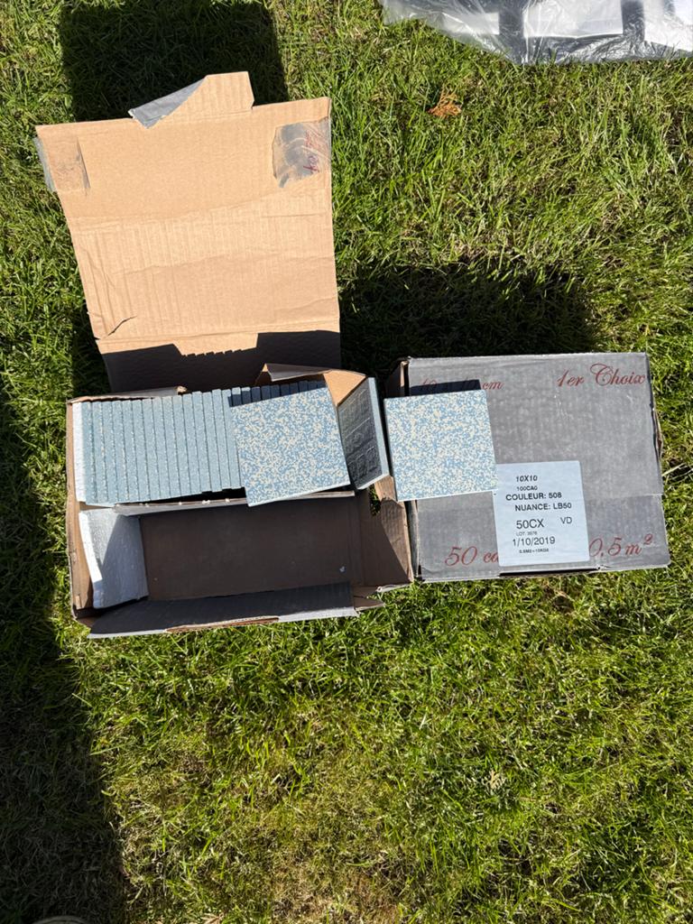 Nieuwe Winckelmans 10x10 cm tegels, kleur 508 (0.5 m²), Ophalen, Keramiek, Nieuw, Minder dan 20 cm