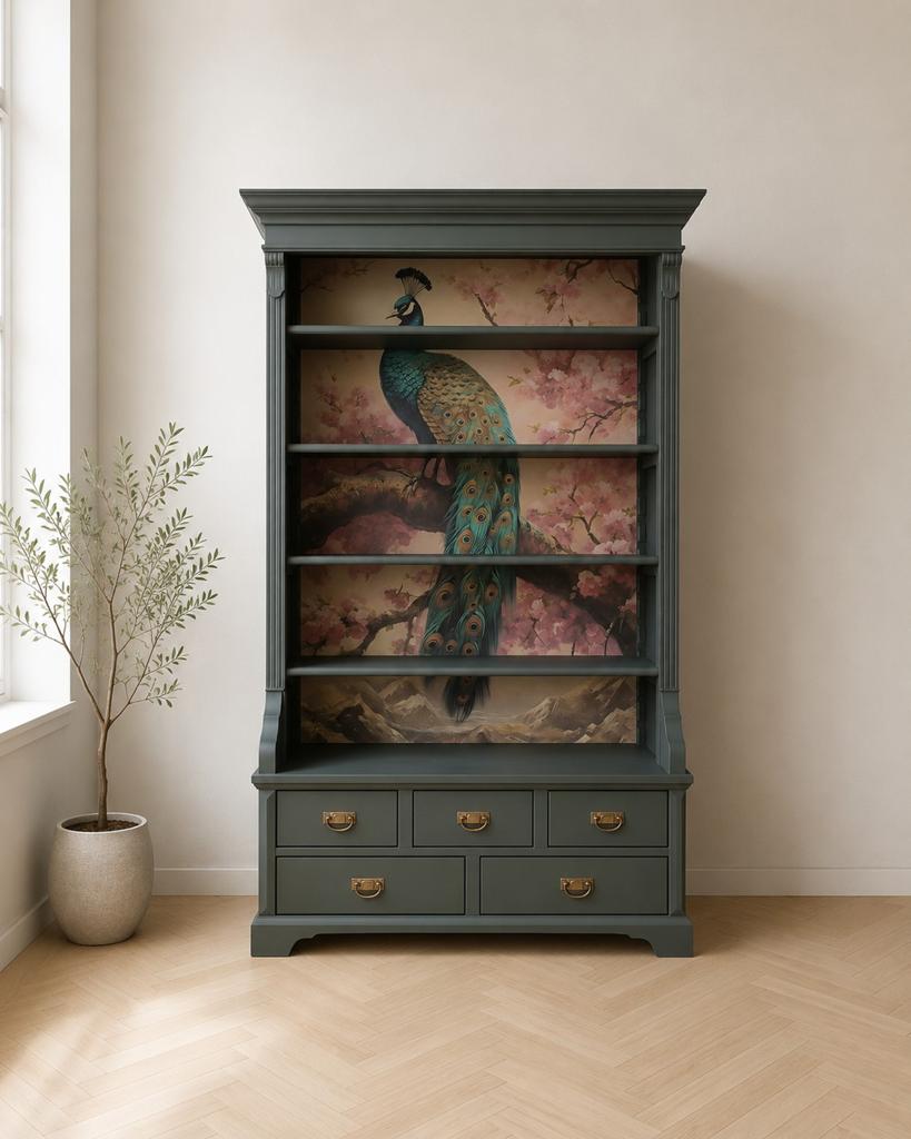 Pauwentrots wandmeubel NIEUW, Met plank(en), Muppetsmeubels@gmail.com, Nieuw, Minder dan 150 cm