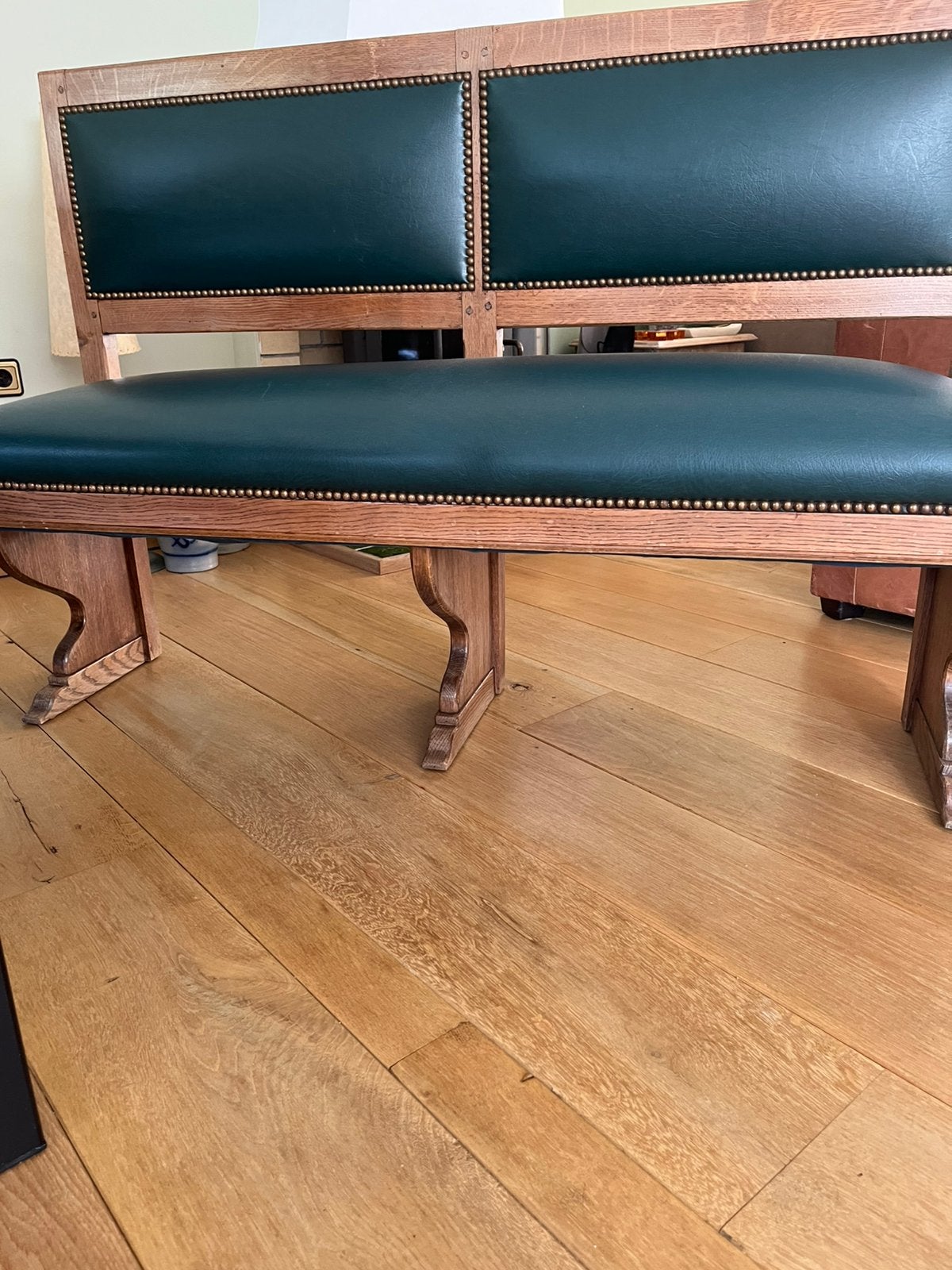 T.K. Zitbank Kerkbank, Huis en Inrichting, Gebruikt, Minder dan 75 cm, Tweepersoons, Minder dan 150 cm