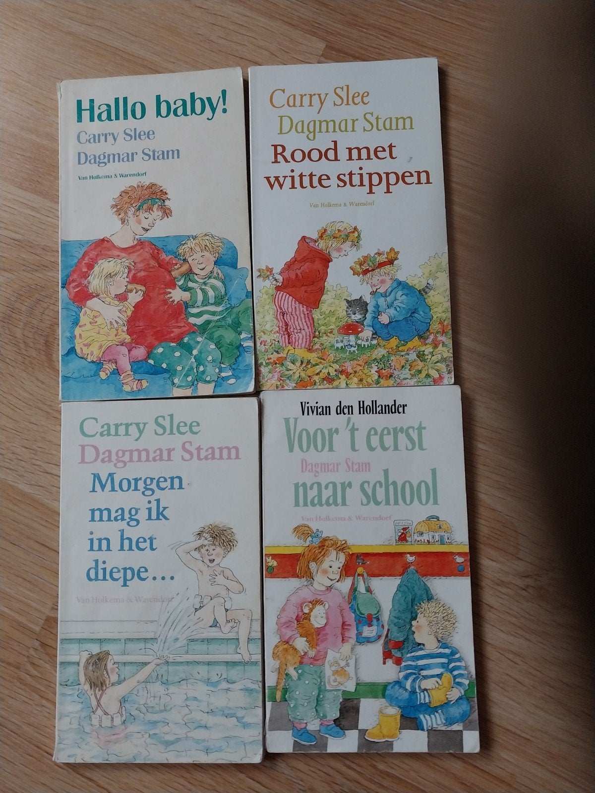 4 kinderboeken van Carry Slee en Vivian den Hollander, Ophalen of Verzenden, Gelezen, Carry Slee, Vivian den Hollander, Dagmar Stam