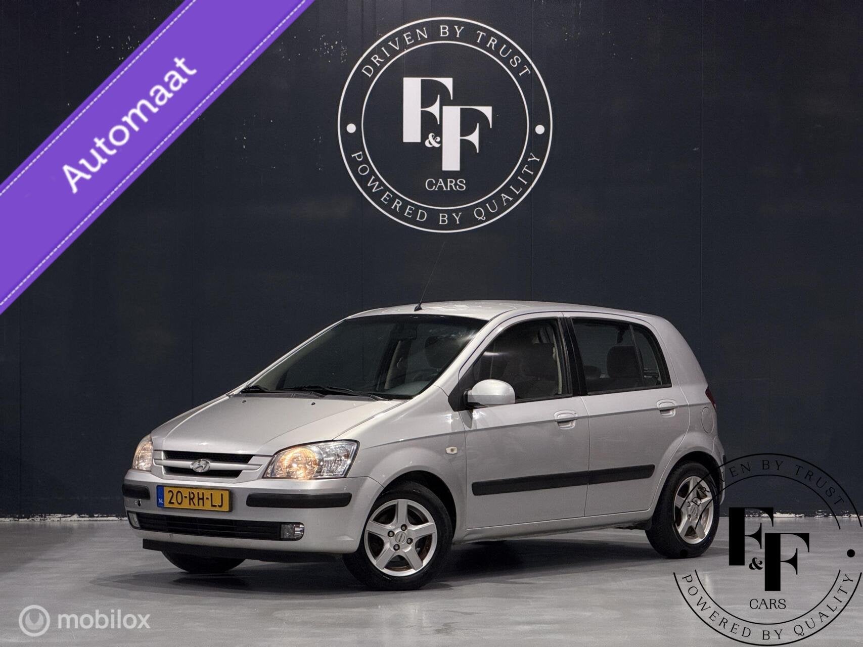 Hyundai Getz 1.6i Dynamic | Vol Automaat|Trekhaak|Airco|NAP, Bedrijf, Zilver of Grijs, Euro 3, 105 pk