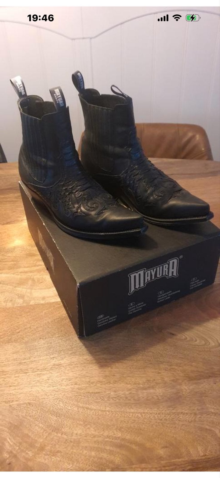 Mayura Rock 2500 Negro Westernlaarzen - Maat 44, Kleding | Heren, Schoenen, Zwart, Boots, Ophalen of Verzenden, Zo goed als nieuw