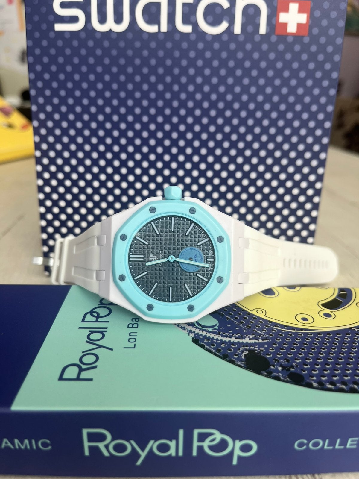 Audemars Piguet x Swatch Royal pop, Sieraden, Tassen en Uiterlijk, Horloges | Kinderen, Ophalen of Verzenden, Zo goed als nieuw