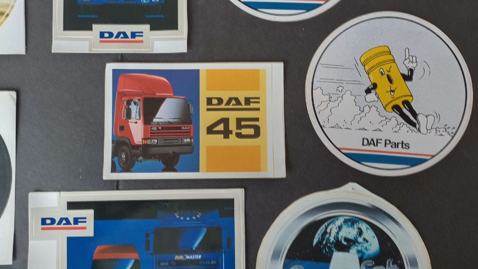 Daf Stickers 8x vintage Pol, Verzamelen, Ophalen of Verzenden, Nieuw, Auto of Motor